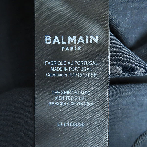 実際に弊社で買取させて頂いたBALMAIN/バルマン メダリオンTシャツ/Lの画像 5枚目