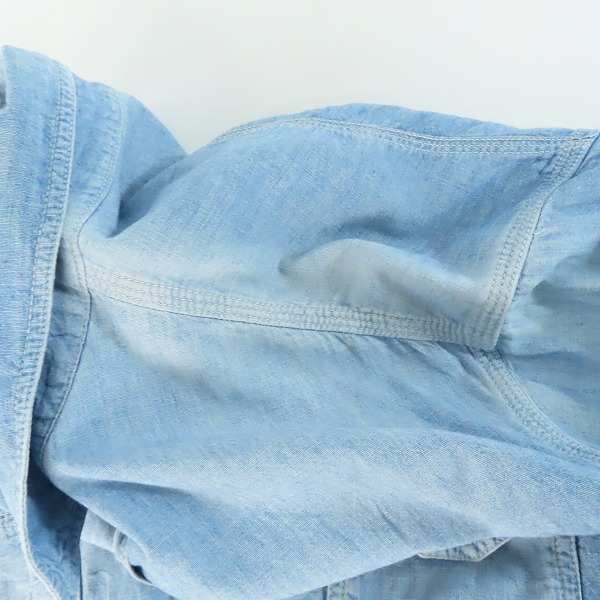 実際に弊社で買取させて頂いたNEIGHBORHOOD/ネイバーフッド HEADLIGHT/C-SHIRT.LS 長袖 シャンブレー シャツ  152AQNH-SHM01 /XLの画像 6枚目