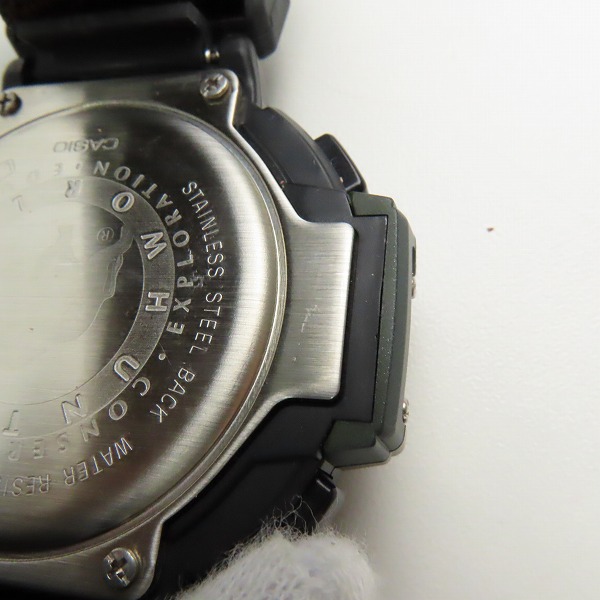 実際に弊社で買取させて頂いたCASIO/カシオ PROTREK/プロトレック HUNTING WORLD PRT-40HWJ 【動作未確認】 の画像 6枚目