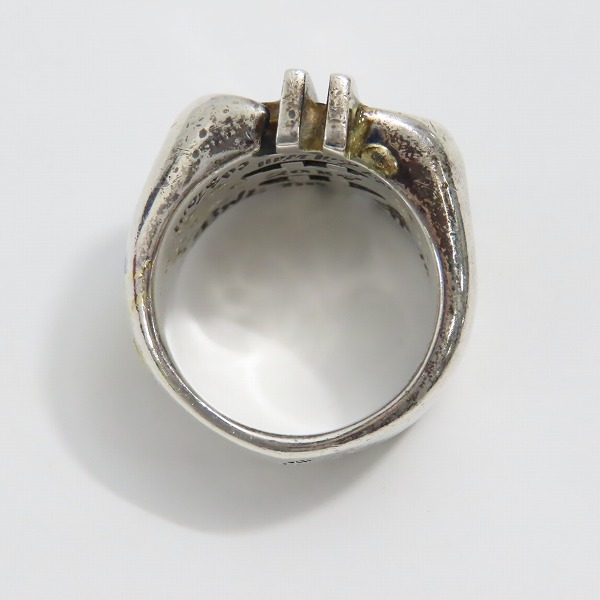 実際に弊社で買取させて頂いたBWL/Bill Wall Leather/ビルウォールレザー ダラー リング w/ゴールドサダー 24-26号の画像 5枚目