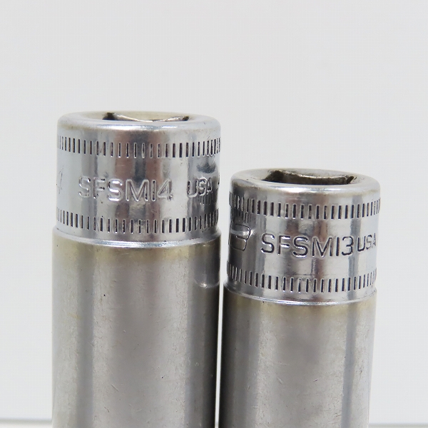 実際に弊社で買取させて頂いたSnap-on/スナップオン ディープソケット SFSM19/17/14/13/12/10/8  7点セットの画像 3枚目