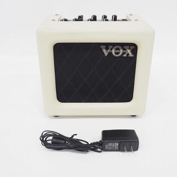 実際に弊社で買取させて頂いたVOX/ヴォックス MINI3 小型ギターアンプ 自宅練習用 コンボアンプ  ACアダプター付【動作確認済】