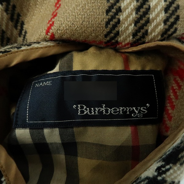 実際に弊社で買取させて頂いたBurberrys/バーバリーズ 裏地ノバチェック ライナー付き ステンカラーコート 01601-Pの画像 5枚目