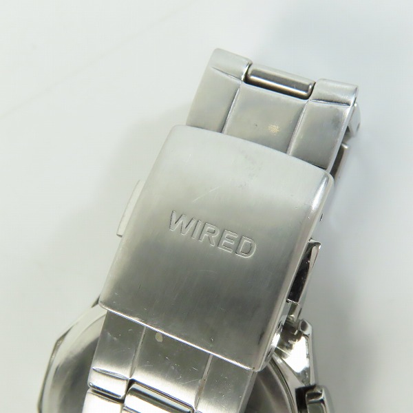 実際に弊社で買取させて頂いたSEIKO/セイコー WIRED ワイアード CHRONOGRAPH クロノグラフ 腕時計 7T92-0JK0【動作未確認】の画像 7枚目