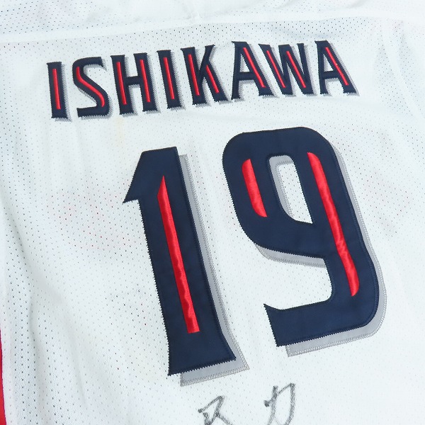 実際に弊社で買取させて頂いたZETT×BEAMS/ゼット×ビームス 東京ヤクルトスワローズ レプリカユニフォーム #1 青木 YSRP2/XLの画像 5枚目