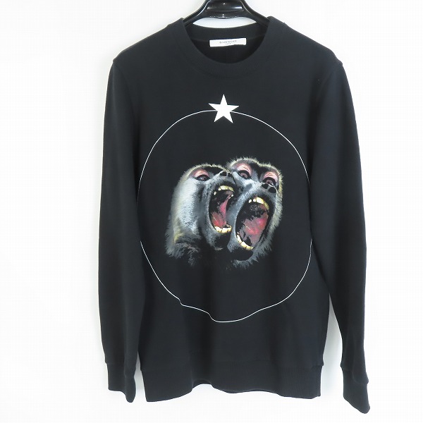 実際に弊社で買取させて頂いた【JPタグ】GIVENCHY/ジバンシィ Twin Monkey/モンキー/スター クルーネックスウェット 15W 7196 653/XS
