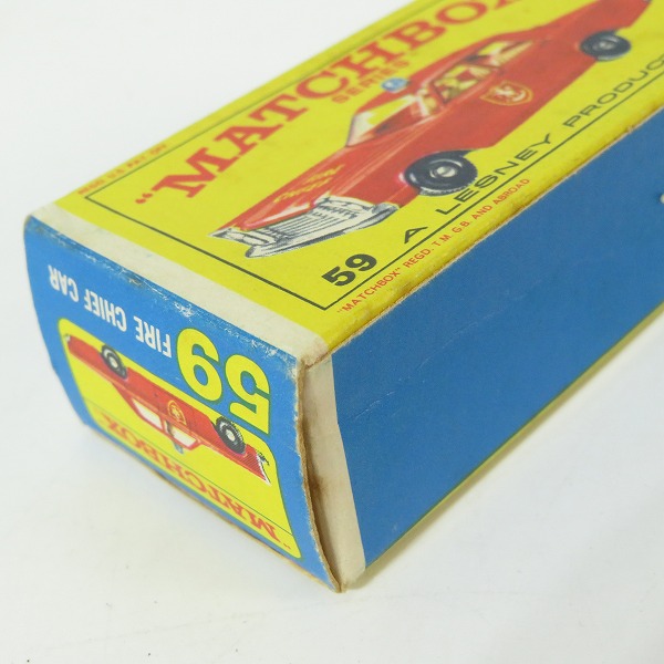 実際に弊社で買取させて頂いたMATCHBOX/マルチボックス No.59 FIRE CHIEF CAR/ファイアーチーフカー/消防指揮車 ミニカーの画像 9枚目