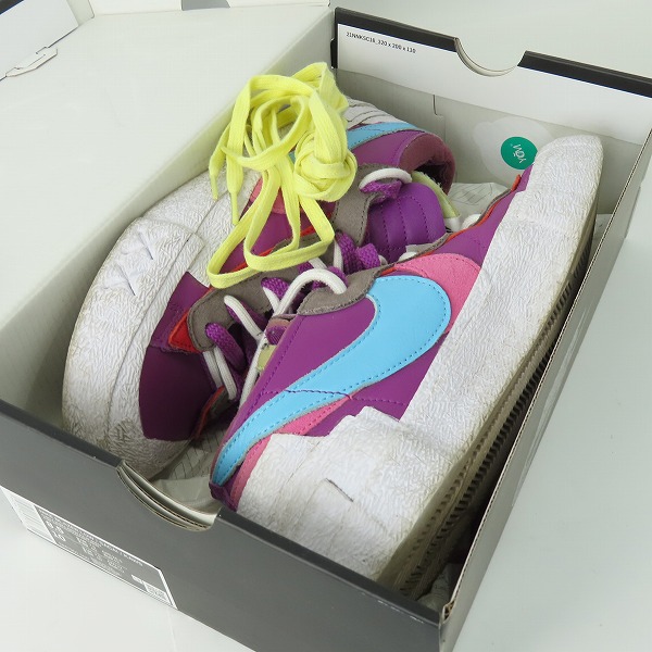 実際に弊社で買取させて頂いたNIKE×KAWS×SACAI/ナイキ×カウズ×サカイ BLAZER LOW/ブレーザーロー パープルダスク DM7901-500/26.5の画像 8枚目