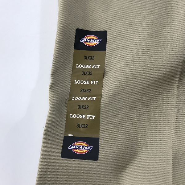 実際に弊社で買取させて頂いた【未使用】Dickies/ディッキーズ LOOSE FIT ワークパンツ カーキ 31×32の画像 5枚目