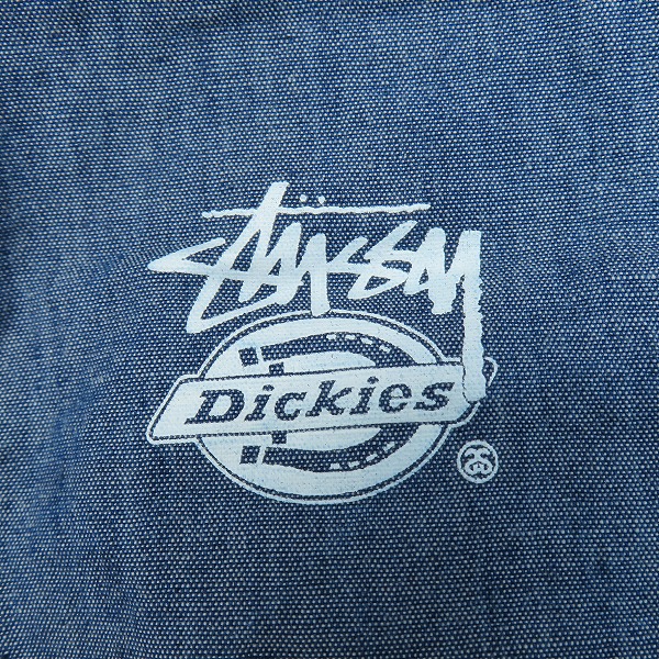 実際に弊社で買取させて頂いたSTUSSY×Dickies/ステューシー×ディッキーズ 半袖シャツ 胸ポケット Mの画像 3枚目