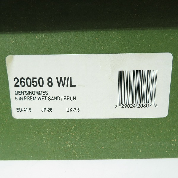 実際に弊社で買取させて頂いたTimberland/ティンバーランド レースアップブーツ 26050/8Wの画像 9枚目