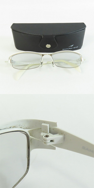 実際に弊社で買取させて頂いたSAMURAI SHO/サムライ翔 アイウエア/メガネフレーム 度入り SS-T108の画像 9枚目
