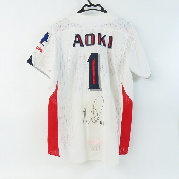 実際に弊社で買取させて頂いたZETT×BEAMS/ゼット×ビームス 東京ヤクルトスワローズ レプリカユニフォーム #1 青木 YSRP2/XL の画像 1枚目