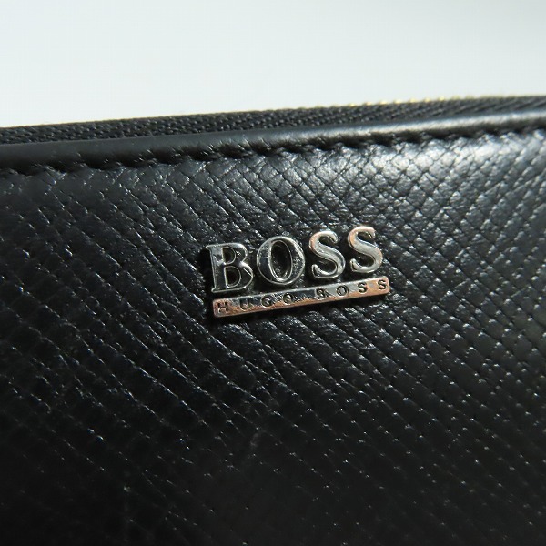 実際に弊社で買取させて頂いたHUGO BOSS/ヒューゴボス ラウンドファスナー 二つ折り財布/コンパクトウォレットの画像 6枚目