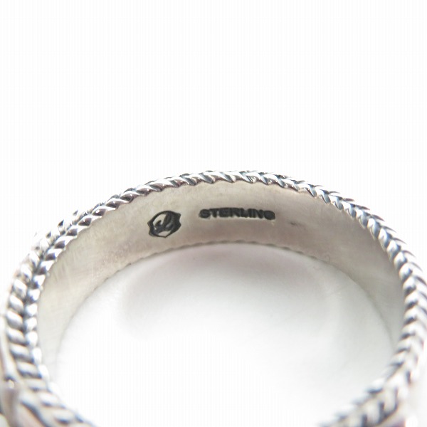 実際に弊社で買取させて頂いたLION HEART/ライオンハート スタッズ リング/15号の画像 6枚目