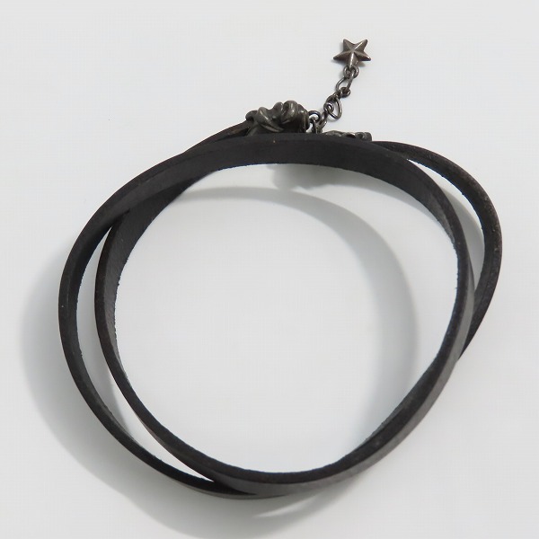 実際に弊社で買取させて頂いた【ジャンク】GIGOR/ジゴロウ ka-yu シルバー/レザー ブレスレットの画像 3枚目
