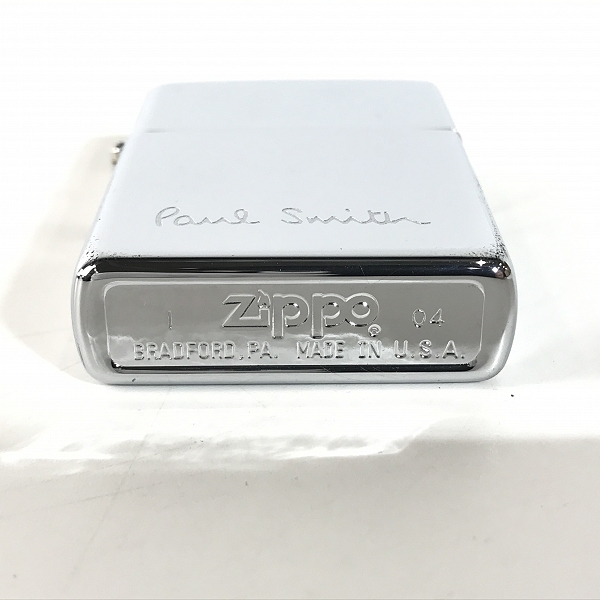 実際に弊社で買取させて頂いたZIPPO/ジッポー Paul Smith/ポールスミス 鏡面加工 2004年製 ケース付きの画像 2枚目