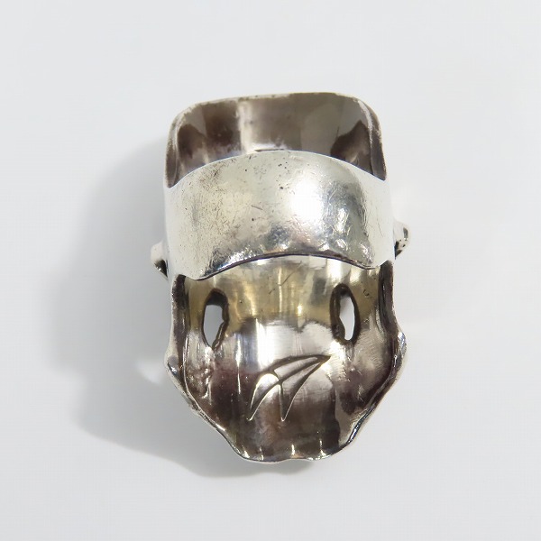 実際に弊社で買取させて頂いたCRAZY PIG/クレイジーピッグ PSYCHO S.O.B. SKULL RING サイコソブスカル リング 22-23号の画像 4枚目