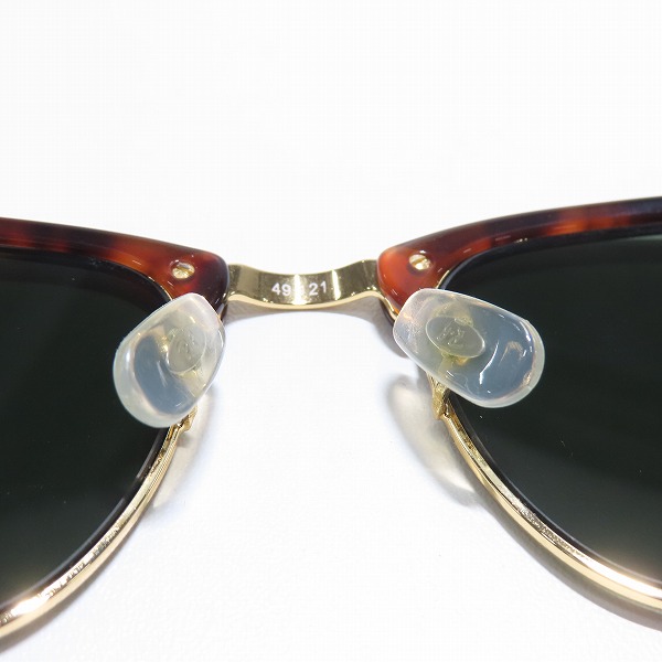 実際に弊社で買取させて頂いたRay-Ban/レイバン CLUB MASTER/クラブマスター サングラス/アイウェア RB3016 W0366の画像 4枚目