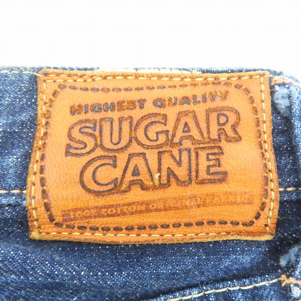 実際に弊社で買取させて頂いたSUGARCANE/シュガーケーン ボタンフライ デニムパンツ M41300/W32の画像 2枚目