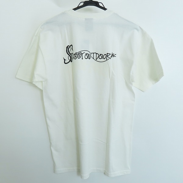 実際に弊社で買取させて頂いた【未使用】STUSSY/ステューシー 両面プリントTシャツ 半袖カットソー ホワイト Mの画像 1枚目