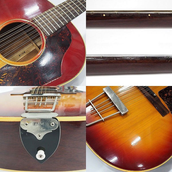 実際に弊社で買取させて頂いた★Gibson/ギブソン B-25-12 12弦アコースティックギター/アコギ ビンテージ チップボードケース付の画像 7枚目
