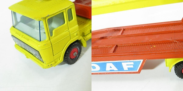 実際に弊社で買取させて頂いたMATCHBOX/マルチボックス K-11 KING SIZE DAF CAR TRANSPORTER/ダフ カートランスポーター ミニカーの画像 7枚目