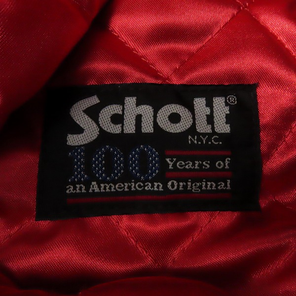 実際に弊社で買取させて頂いたschott/ショット 100周年記念限定 100th YEAR ONESTAR RIDERS/ワンスター ダブルライダース  STEERHIDE 7371/36の画像 3枚目