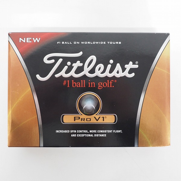 実際に弊社で買取させて頂いた【未使用/オウンネーム】Titleist/タイトリスト PRO V1 ゴルフボール ホワイト 1ダース の画像 2枚目