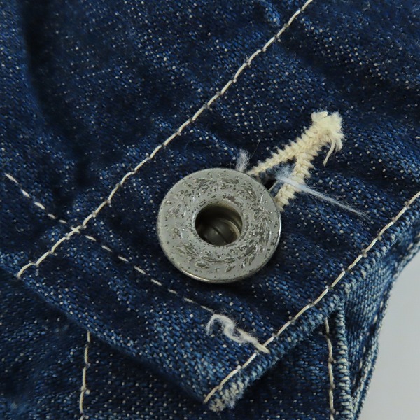 実際に弊社で買取させて頂いたEVISU/エヴィス デニムジャケット LOT.1951/38の画像 6枚目