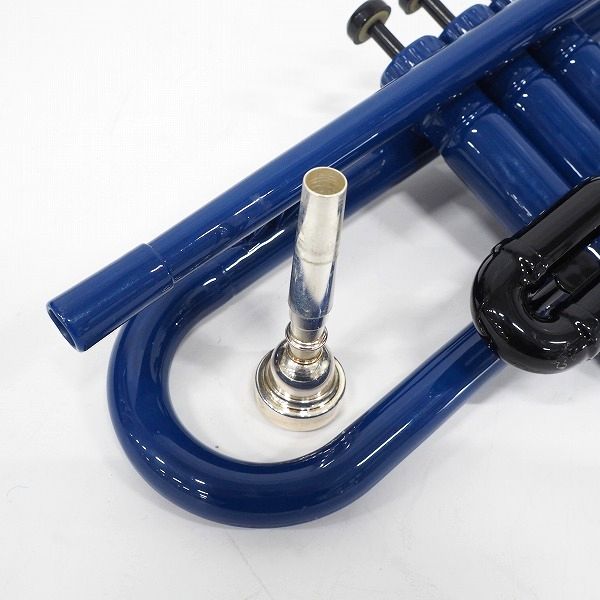 実際に弊社で買取させて頂いたPLAYTECH/プレイテック PTTR-050BL プラスチックトランペット ブルー  セミハードケース付の画像 8枚目