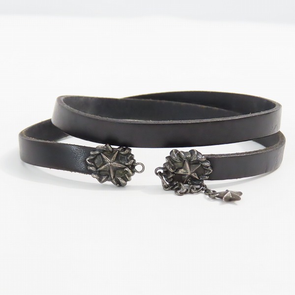 実際に弊社で買取させて頂いた【ジャンク】GIGOR/ジゴロウ ka-yu シルバー/レザー ブレスレットの画像 1枚目