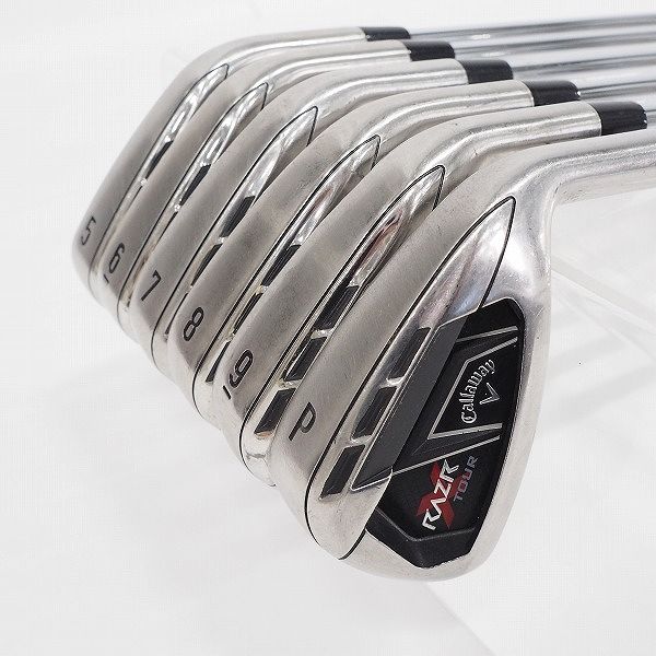 実際に弊社で買取させて頂いたCallaway/キャロウェイ RAZR X TOUR/レイザー X ツアー アイアン #5～9,Pw 6本セット Memphis 10 FLEX:SR相当