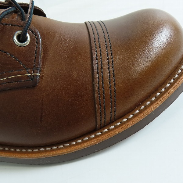 実際に弊社で買取させて頂いたRED WING/レッドウィング IRON RANGER/アイアン レンジャー ワークブーツ 8111/10の画像 6枚目