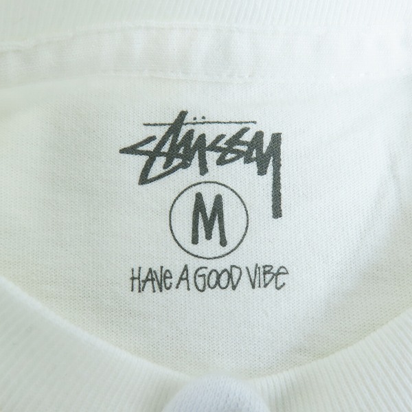 実際に弊社で買取させて頂いたSTUSSY/ステューシー ワールドツアー プリントTシャツ 半袖カットソー ホワイト Mの画像 2枚目