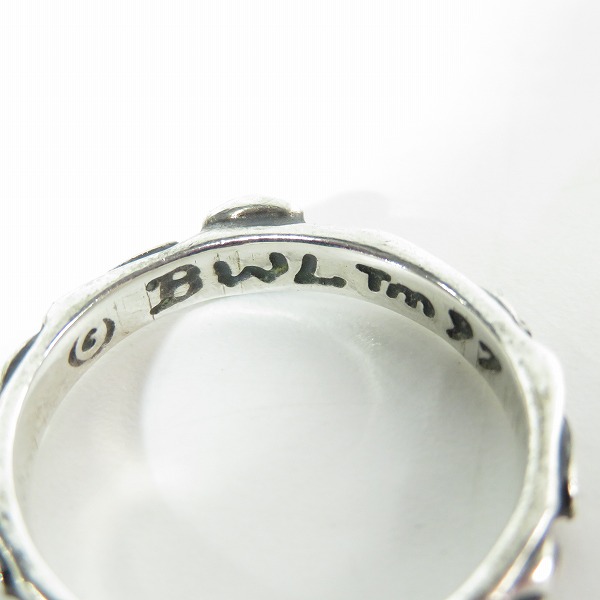 実際に弊社で買取させて頂いた (2)Bill Wall Leather/BWL/ビルウォールレザー R202 Thin クロスリング/19号 の画像 6枚目