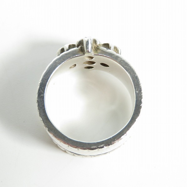 実際に弊社で買取させて頂いたLoree Rodkin/ローリーロドキン WIDE RIDGED BAND W/ラージファンシークロス リング 15-16号の画像 5枚目