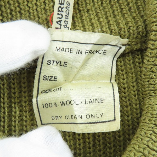 実際に弊社で買取させて頂いたYSL/yves Saint Laurent/イヴサンローラン Rive Gauche ウール セーター/36の画像 3枚目