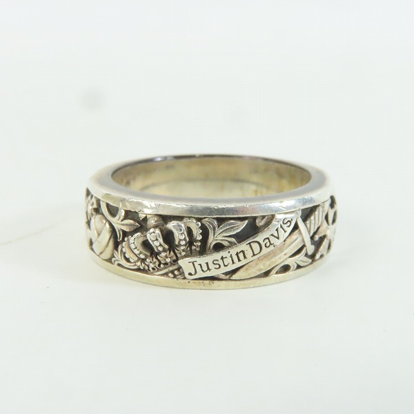 実際に弊社で買取させて頂いた【ギャラ付き】Justin Davis/ジャスティンデイビス HOLY SACRAMENT ホリーサクラメント シルバー リング SRJ202 23.5号の画像 1枚目