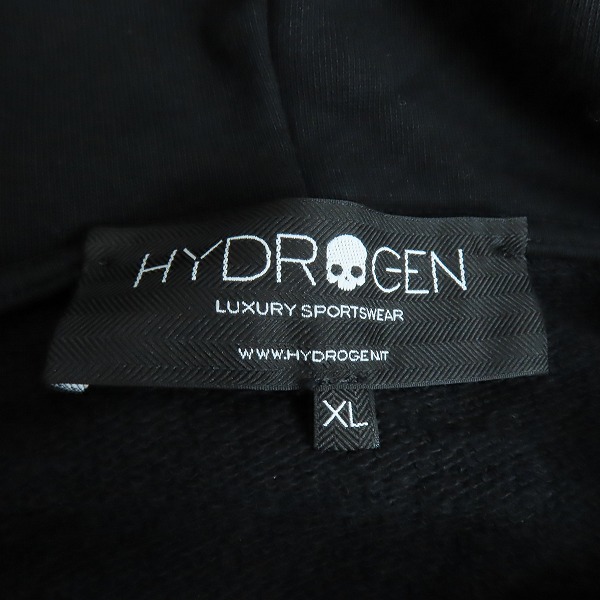 実際に弊社で買取させて頂いたHYDROGEN/ハイドロゲン スカル スタッズ プルオーバーパーカー XL の画像 2枚目