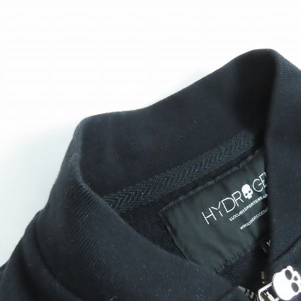 実際に弊社で買取させて頂いたHYDROGEN/ハイドロゲン 17AW スウェット ブルゾン レザー スター 星条旗ワッペン ジャケット Mの画像 9枚目