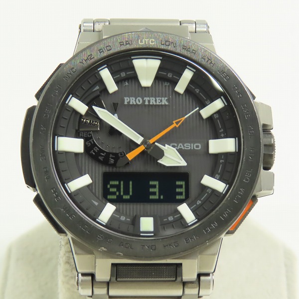 実際に弊社で買取させて頂いたCASIO/カシオ PROTREK/プロトレック MANASLU/マナスル ソーラー PRX-8000T-7AJF