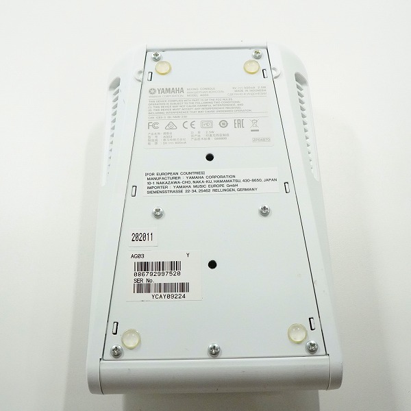 実際に弊社で買取させて頂いたYAMAHA/ヤマハ AG03 ミキシングコンソール ミキサー ウェブキャスティングミキサー 通電確認済みの画像 6枚目