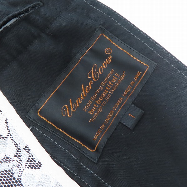 実際に弊社で買取させて頂いたUNDERCOVER/アンダーカバー 05SS BUT BEAUTIFU2 レース切り替え/目玉ボタン 5S69-J5/1の画像 2枚目