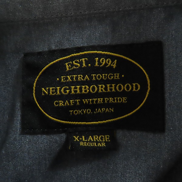 実際に弊社で買取させて頂いたNEIGHBORHOOD/ネイバーフッド CLASSIC WORK クラシック ワークシャツ 152TSNH-SHM05 /XLの画像 2枚目