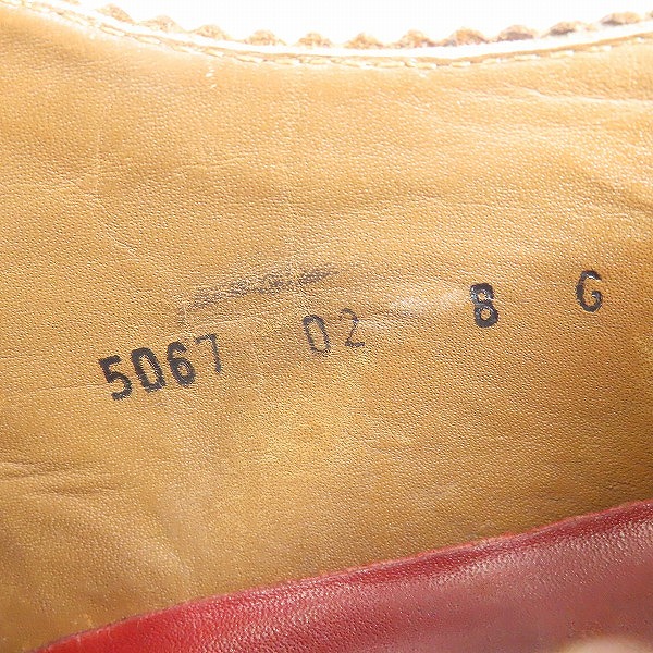 実際に弊社で買取させて頂いたGRENSON/グレンソン ウイングチップ ドレスシューズ 5067/8Gの画像 5枚目