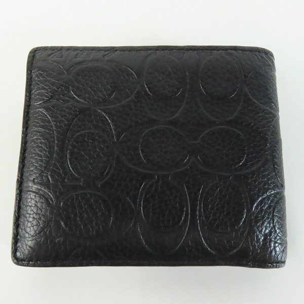 実際に弊社で買取させて頂いたCOACH/コーチ シグネチャー 二つ折り財布/ウォレット C1231の画像 1枚目