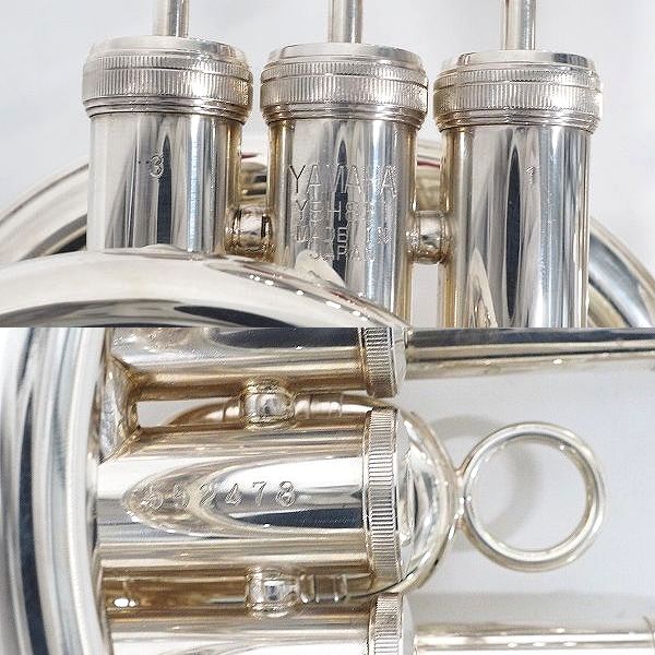 実際に弊社で買取させて頂いた★YAMAHA/ヤマハ NEO YBH-831S バリトン 3ピストン 銀メッキ仕上 ハードケース付の画像 4枚目