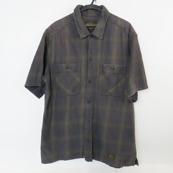 実際に弊社で買取させて頂いたNEIGHBORHOOD/ネイバーフッド 15SS チェック柄半袖シャツ 151ARNH-SHM04 /XL