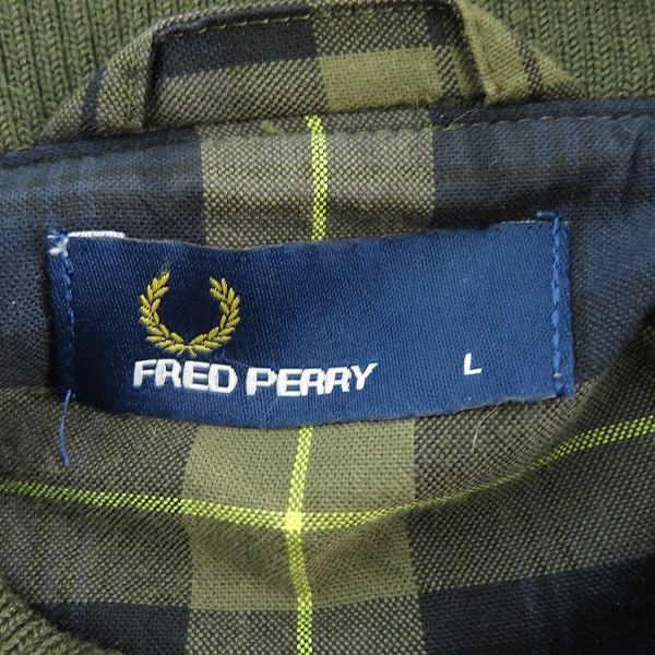 実際に弊社で買取させて頂いたFRED PERRY/フレッドペリー MA-1 ローレル染めボンバージャケット F2553 Lの画像 2枚目
